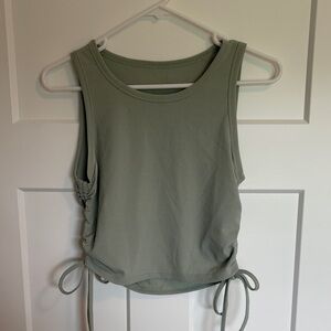 SHEIN Light Green Ribbed Tank Top